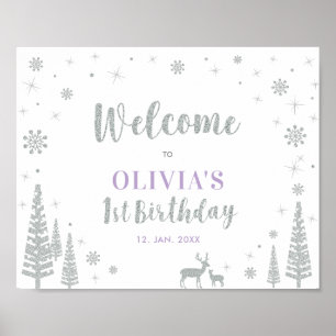 Affiche Panneau de bienvenue pour la fête d'anniversaire d