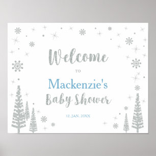 Affiche Panneau de bienvenue pour la fête de Baby Shower W