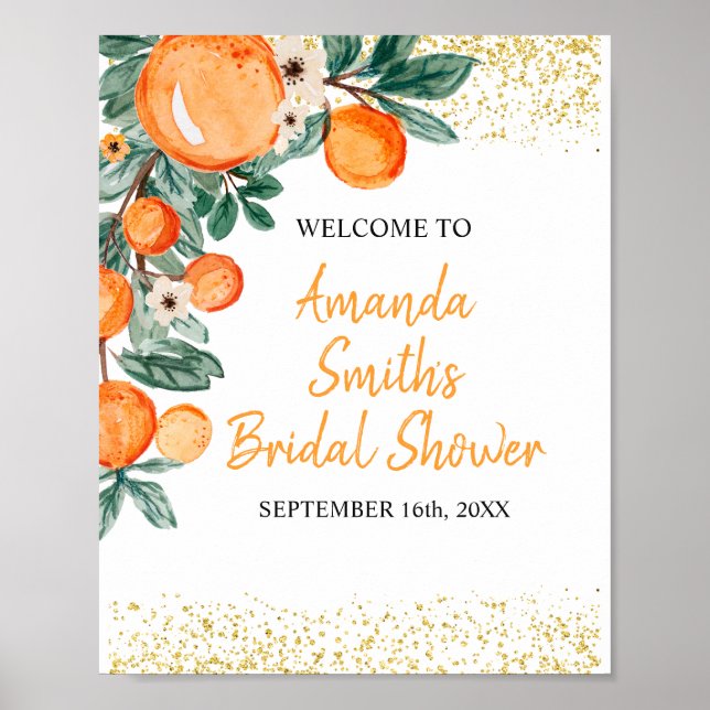 Affiche Panneau de bienvenue pour la fête de mariage de la (Devant)