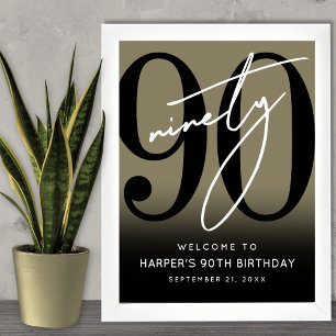 Affiche Panneau de bienvenue pour la fête des 90 ans de Go