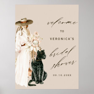 Affiche Panneau de bienvenue pour la fête prénuptiale de l