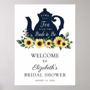 Affiche Panneau de bienvenue pour la fête prénuptiale Sunf