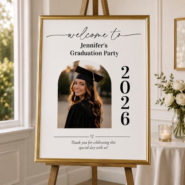 Affiche Panneau de bienvenue pour la remise des diplômes m (Créateur téléchargé)