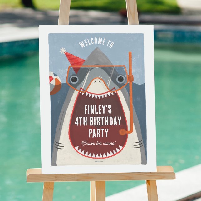Affiche Panneau de bienvenue pour l'anniversaire de la fêt (Créateur téléchargé)