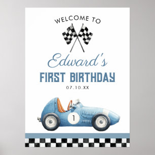 Affiche Panneau de bienvenue pour le 1er anniversaire de l