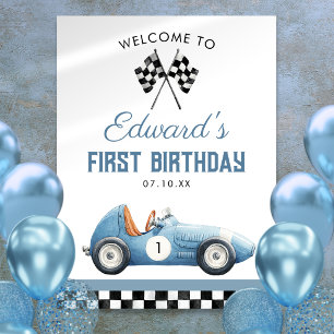Affiche Panneau de bienvenue pour le 1er anniversaire de l