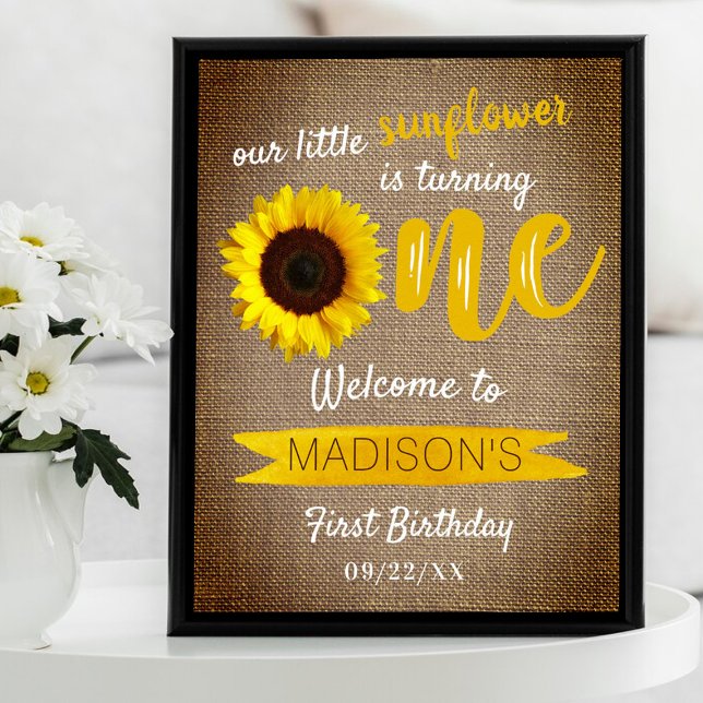 Affiche Panneau de bienvenue pour le 1er anniversaire de L (Créateur téléchargé)