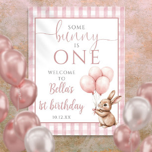 Affiche Panneau de bienvenue pour le 1er anniversaire de P