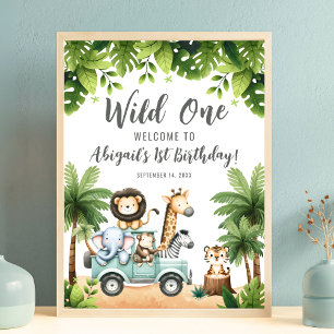 Affiche Panneau de bienvenue pour le 1er anniversaire de W