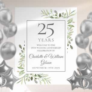 Affiche Panneau de bienvenue pour le 25e anniversaire de m