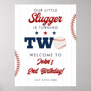 Affiche Panneau de bienvenue pour les 2 ans de Slugger Bas