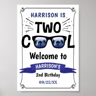Affiche Panneau de bienvenue pour les 2 ans de Two Cool Bo