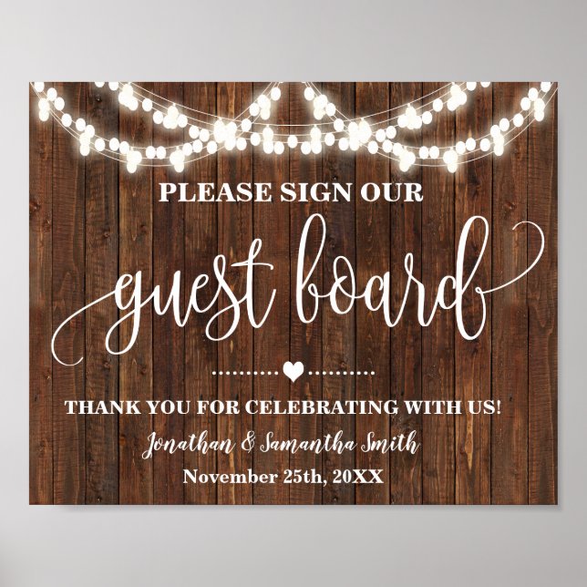 Affiche Panneau de bienvenue pour mariage occidental avec  (Devant)