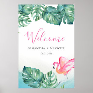 Affiche Panneau de bienvenue pour réception de mariage tro