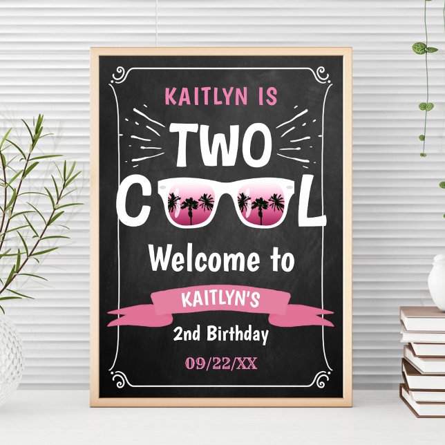 Affiche Panneau de bienvenue pour un 2e anniversaire Two C (Créateur téléchargé)