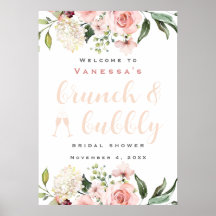 Panneau de bienvenue pour un mariage Brunch et Bub