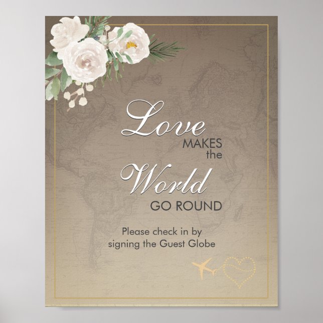 Affiche Panneau de bienvenue pour un mariage champêtre ave (Devant)