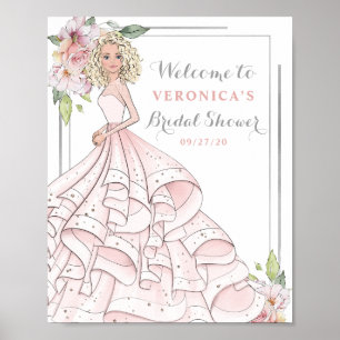 Affiche Panneau de bienvenue pour un mariage de luxe et de