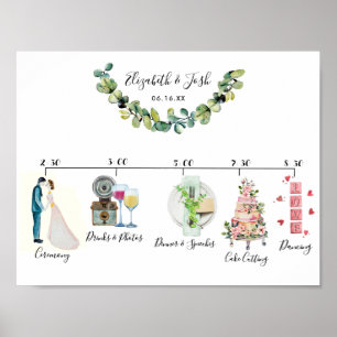 Affiche Panneau de bienvenue pour un mariage décontracté
