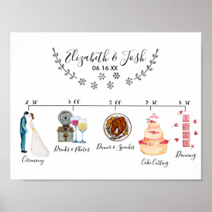 Affiche Panneau de bienvenue pour un mariage décontracté