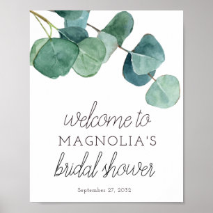 Affiche Panneau de bienvenue pour une baby shower avec ver
