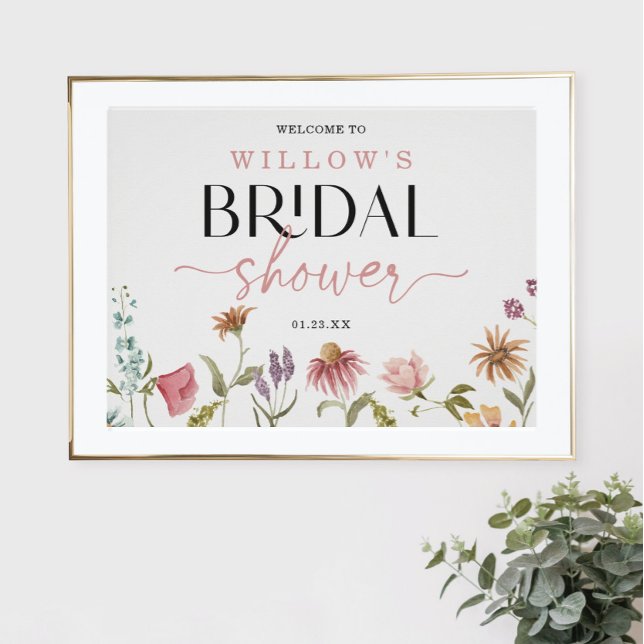 Affiche Panneau de bienvenue pour une baby shower bohème d (Créateur téléchargé)