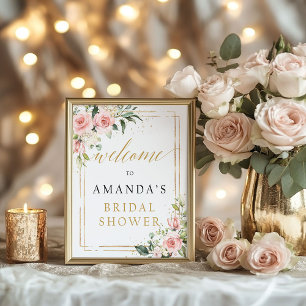 Affiche Panneau de bienvenue pour une baby shower bohème r