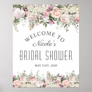 Affiche Panneau de bienvenue pour une baby shower de Jardi