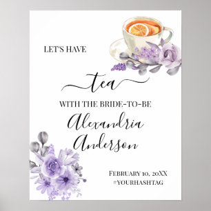 Affiche Panneau de bienvenue pour une baby shower de maria