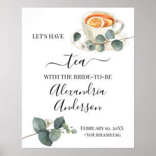Affiche Panneau de bienvenue pour une baby shower de maria