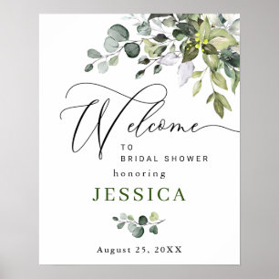 Affiche Panneau de bienvenue pour une baby shower de maria
