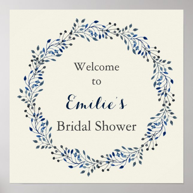 Affiche Panneau de bienvenue pour une baby shower de maria (Devant)
