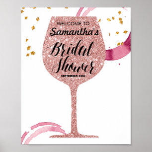 Affiche Panneau de bienvenue pour une baby shower de maria