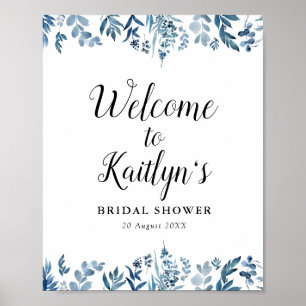 Affiche panneau de bienvenue pour une baby shower de maria
