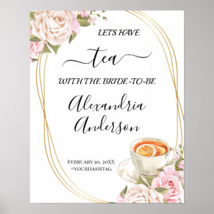 Affiche Panneau de bienvenue pour une baby shower de maria