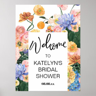 Affiche Panneau de bienvenue pour une baby shower de maria