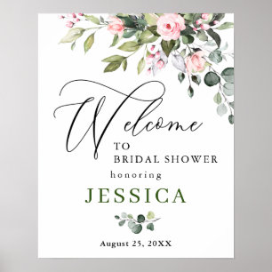 Affiche Panneau de bienvenue pour une baby shower de maria
