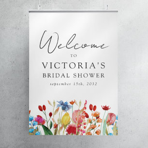 Affiche Panneau de bienvenue pour une baby shower de maria