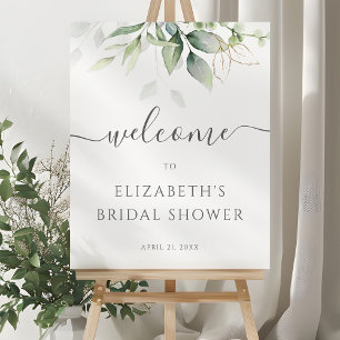 Affiche Panneau de bienvenue pour une baby shower de maria