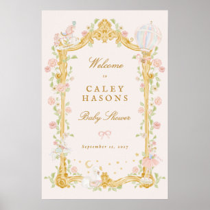 Affiche Panneau de bienvenue pour une baby shower de princ