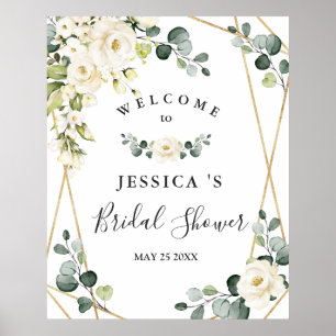 Affiche Panneau de bienvenue pour une baby shower élégante