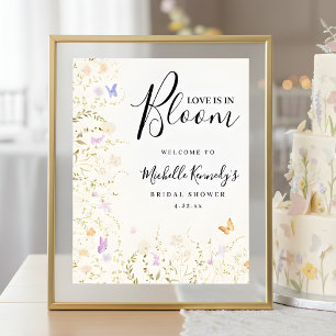 Affiche Panneau de bienvenue pour une baby shower "L'amour