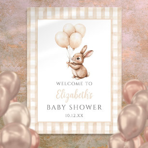 Affiche Panneau de bienvenue pour une baby shower Little B