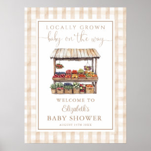 Affiche Panneau de bienvenue pour une baby shower Localeme
