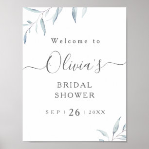 Affiche Panneau de bienvenue pour une baby shower minimali