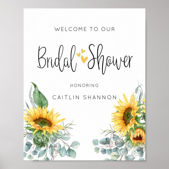 Affiche Panneau de bienvenue pour une baby shower rustique (Devant)