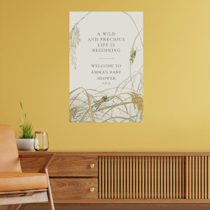Affiche Panneau de bienvenue pour une baby shower sur le t