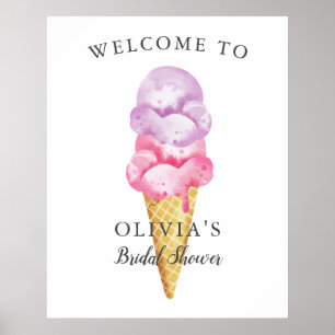 Affiche Panneau de bienvenue pour une baby shower sur le t