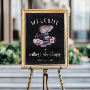 Affiche Panneau de bienvenue pour une baby shower sur le t