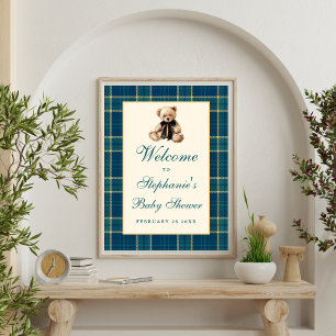 Affiche Panneau de bienvenue pour une baby shower sur le t